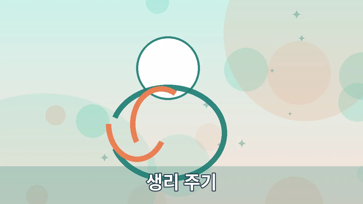 생리 주기 안내 이미지
